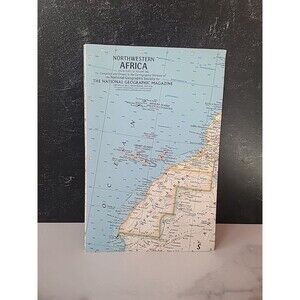 1966-8 National Geographic Map NW NORTHWESTERN AFRICA August